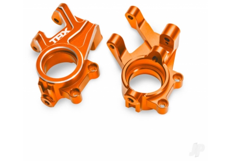 Traxxas Steering Blocks 6061-T6 Aluminium Orange Anodised Left Right TRX10936-ORNG