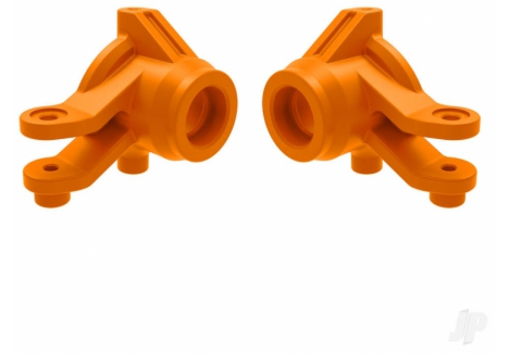 Traxxas Steering Blocks Left and Right Orange 6061-T6 Aluminium TRX10736-ORNG