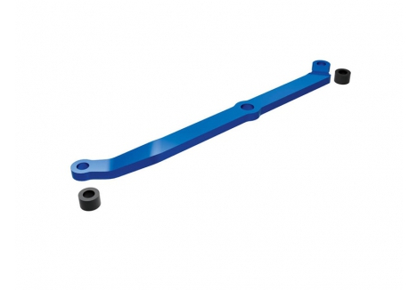 Traxxas Steering link, 6061-T6 aluminium (Blue-anodised) / servo horn, metal / spacers (2) / 3x6mm CCS (with threadlock) (1) / 2.5x7mm SS (with threadlock) (1) TRX9748-BLUE
