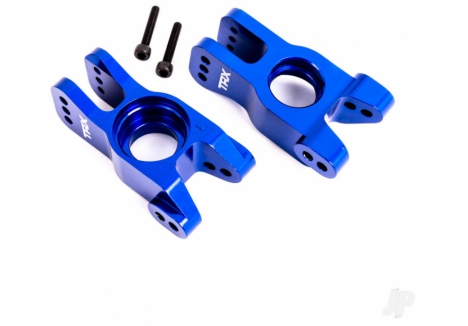 Traxxas Stub Axle Carriers Blue Aluminium Left Right TRX9552X