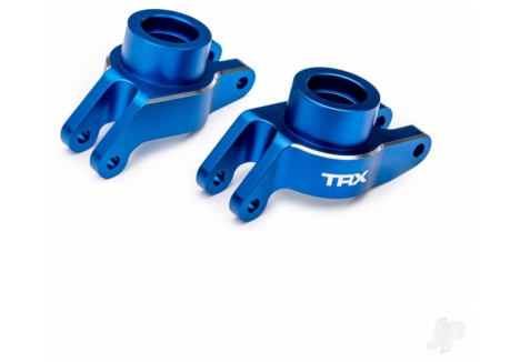 Traxxas Stub Axle Carriers Rear 6061-T6 Aluminium Left Right Blue TRX10252-BLUE
