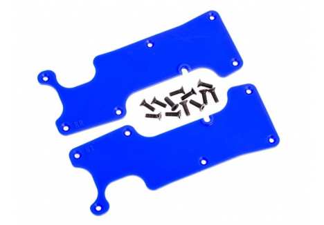 Traxxas Suspension Arm Covers Rear Blue Left Right TRX9634X
