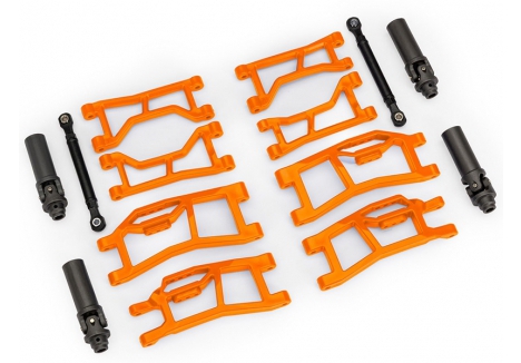 Traxxas Suspension kit, Mini Maxx WideMaxx, orange (includes front & rear suspension arms, front toe links & outer half shafts (extended)) TRX10790-ORNG