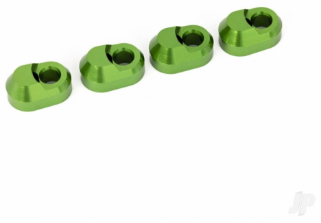 Traxxas Suspension Pin Retainer 6061-T6 Aluminium Green Anodised 4pcs TRX7743-GRN
