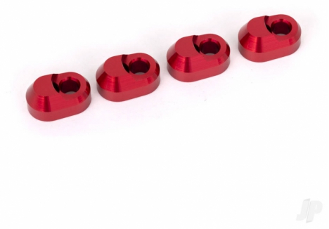 Traxxas Suspension Pin Retainers Red Anodised 6061-T6 Aluminium 4pc TRX7743-RED
