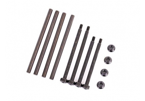 Traxxas Suspension pin set, front & rear (hardened steel), 4x67mm (4), 3.5x48.2mm (2), 3.5x56.7mm (2) / M3x0.5mm NL, flanged (2) TRX9540