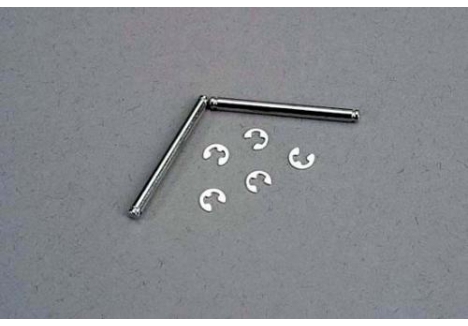 Traxxas Suspension Pins with Clips 2pcs Steel TRX3740