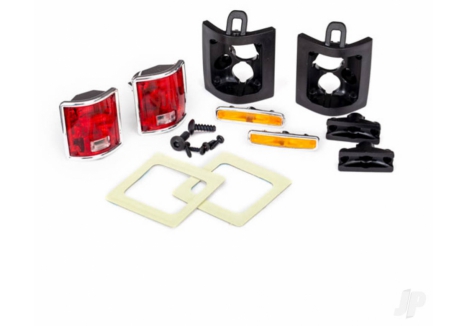 Traxxas Tail lights, left & right (assembled) / tail light retainers, left & right / side marker lights (assembled) (2 pcs) / side marker retainers (2 pcs) / mounting tape (2 pcs) / 1.6x5 BCS (self-tapping) (4 pcs) / 2.6x8 BCS (2 pcs) (fits #8130 TRX8135
