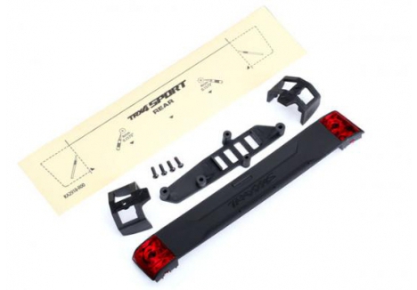 Traxxas Tailgate panel/ tailgate retainers (2)/ tailgate mount/ tail light lens (2) (left right)/ 2.5x8 BCS (4) (fits 8111 body) TRX8117 