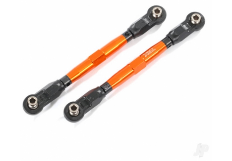 Traxxas Toe links, Front (Tubes Orange-anodised, 7075-T6 aluminium, stronger than Titanium) (88mm) (2 pcs) / rod ends, Rear (4 pcs) / rod ends, Front (4 pcs) / aluminium wrench (1pc) TRX8948A
