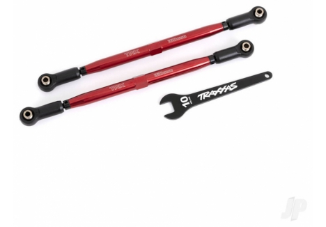 Traxxas Toe links, front (Tubes Red-anodised, 6061-T6 aluminium) (2 pcs) (for use with #7895 X-Maxx WideMaxx suspension kit) TRX7897R