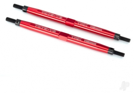 Traxxas Toe Links Maxx TUBES 112mm Front Red Anodised Aluminium TRX5141R