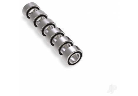 Traxxas Transmission Ball Bearing Set Black Rubber Sealed 3x6x2.5mm 6pcs TRX9745R