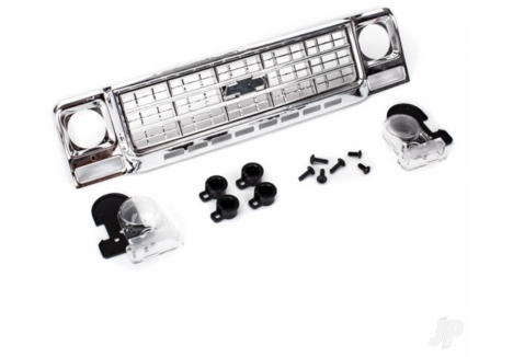 Traxxas TRX-4 1979 Chevrolet Blazer Chrome Grille Headlight Assembly TRX8134