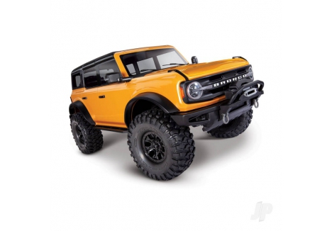 Traxxas TRX-4 2021 Ford Bronco 1:10 4X4 Electric Scale & Trail Crawler, Cyber Orange (+ TQi 4-ch, XL-5 HV, Titan 550, Clipless Body) TRX92076-4-ORNG