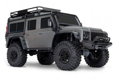 Traxxas TRX-4 Land Rover Defender 1/10 4WD RC Trail Crawler Silver TRX82256-4-SLVR