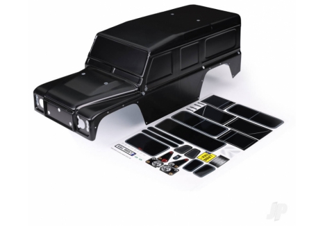 Traxxas TRX-4 Land Rover Defender 1/10 RC Body Shell Black TRX8011-BLK
