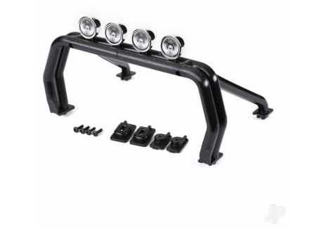 Traxxas TRX-4 Roll Bar Black with Replica Lights 9212 9230 Bodies TRX9262R