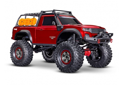 Traxxas TRX-4 Sport High Trail Edition 1:10 4WD Electric Trail Crawler, Metallic Red (+ TQi 2-ch, XL-5 HV, Titan 550) TRX82044-4-RED