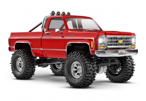 Traxxas TRX-4M 1979 Chevrolet K10 1:18 4WD Electric Trail Crawler, Red (+ TQ, ECM-2.5, Titan 87T, 750mAh LiPo, USB Charger) TRX97064-1-RED