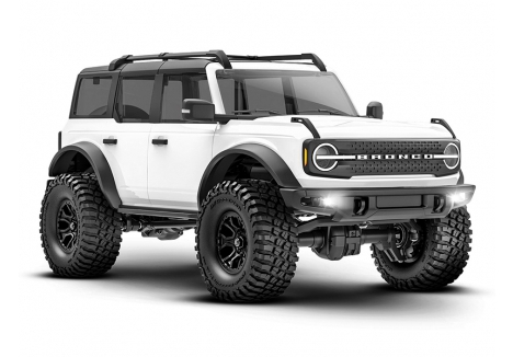 Traxxas TRX-4M Ford Bronco 1:18 4WD Electric Trail Crawler, White (+ TQ, ECM-2.5, Titan 87T, 750mAh LiPo, USB Charger, Clipless Body) TRX97074-1-WHT