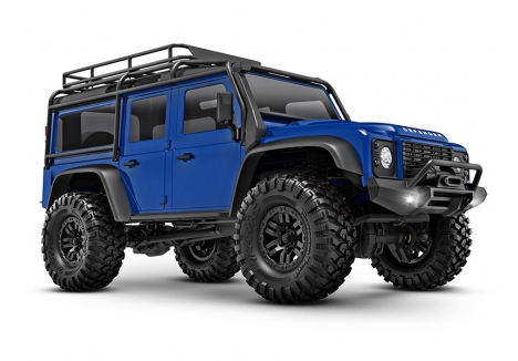 Traxxas TRX-4M Land Rover Defender 1:18 4WD Electric Trail Crawler, Blue (+ TQ, ECM-2.5, Titan 87T, 750mAh LiPo, USB Charger, Clipless Body) TRX97054-1-BLUE