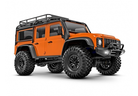 Traxxas TRX-4M Land Rover Defender 1:18 4WD Electric Trail Crawler, Orange (+ TQ, ECM-2.5, Titan 87T, 750mAh LiPo, USB Charger, Clipless Body) TRX97054-1-ORNG