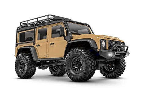 Traxxas TRX-4M Land Rover Defender 1:18 4WD Electric Trail Crawler, Tan (+ TQ, ECM-2.5, Titan 87T, 750mAh LiPo, USB Charger, Clipless Body) TRX97054-1-TAN