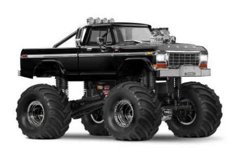 Traxxas TRX-4MT Ford F-150 1:18 4WD Electric Monster Truck, Black (+ TQ, ECM-2.5, Titan 87T, 750mAh LiPo, USB Charger) TRX98044-1-BLK