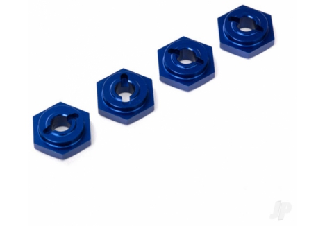 Traxxas Wheel Hubs 12mm Hex Aluminium Blue-Anodised 1/16 Scale TRX7154X