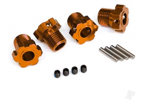 Traxxas Wheel Hubs Splined 17mm Orange-Anodised Aluminium Set of 4 TRX8654A