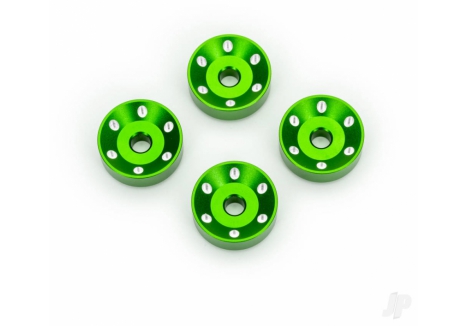 Traxxas Wheel Washers Machined Aluminium Set of 4 Green TRX10257-GRN