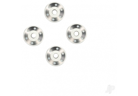Traxxas Wheel Washers Machined Aluminium Silver Pack of 4 TRX10257-SLVR