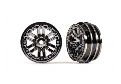 Traxxas Wheels 1.0in (Black Chrome) (2)TRX9768-BLKCR