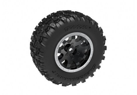 Traxxas Wheels Tyres Assembled Black Sledgehammer Mini Maxx TRX10770-STBLK