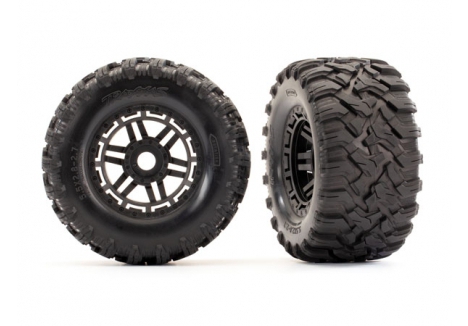Traxxas Wheels & Tyres, Assembled Glued Maxx All-Terrain Tyres (2 pcs) TRX8972