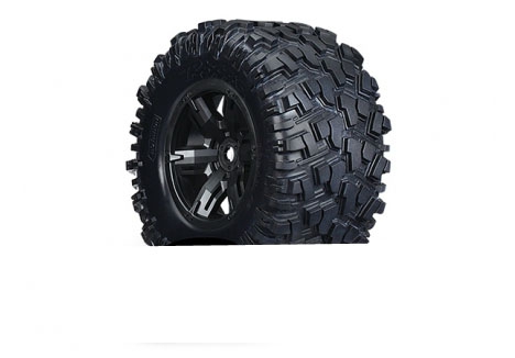 Traxxas X-Maxx 1/7 Wheels Tyres Black Maxx AT Assembled Glued TRX7772X