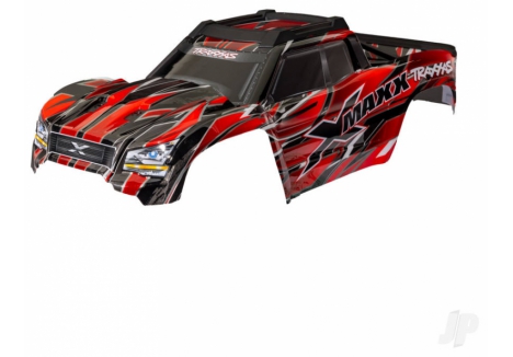 Traxxas X-Maxx RC Monster Truck Body Shell 1/7 Red Pre-Painted TRX7867-RED