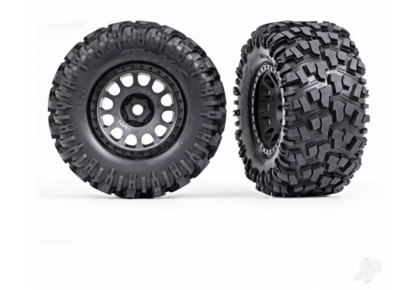 Traxxas XRT Wheels and Tyres 1/7 Maxx AT Black Assembled Glued TRX7875