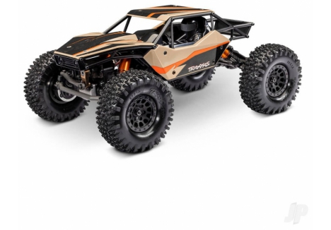 TXC-4M Extreme Crawler 1:18 4X4 RTD Crawler, Tan (+TQ Compact, 3S BL, 3350Kv, Clipless Tube-Frame Body)