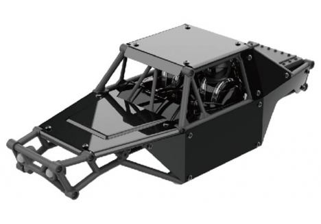 UDI RC UCX24 Body Assembly with LED Lights 1/24 Rock Crawler Black UCX24-P060BK