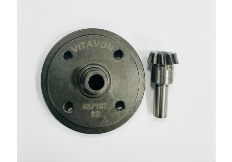 Vitavon Arrma 6S HD Steel Ring Pinion Spiral Cut Gear 43T10T VITAR310497