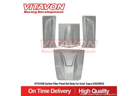 Vitavon Capra Carbon Fibre Panel Set Silver for Axial 1/9.2 VITAXI230012