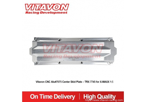 Vitavon CNC Aluminium 7075 Centre Skid Plate Traxxas X-Maxx VITTRX7745