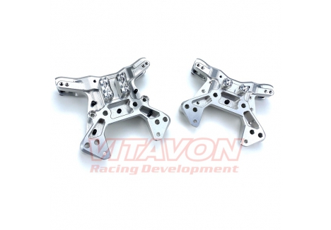 Vitavon CNC Aluminium 7075 Front Rear Shock Tower 1/5 Arrma Kraton 8S Silver VITARA320476/75