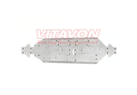 Vitavon CNC Aluminium 7075 Main Chassis Arrma Mojave 6S Silver VITARA320732