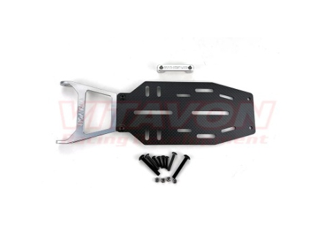 Vitavon DBXL E2.0 V3 ESC Holder Red Black Carbon Fibre 1/5 VITLOS501976