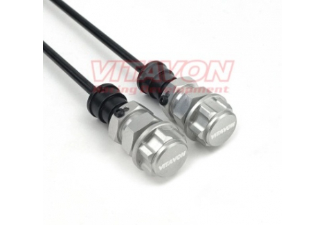 Vitavon HD Steel Shaft Set 15mm Extended 18mm Bore for Traxxas X-MAXX VITTRX7894