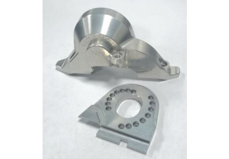 Vitavon Motor Plate Upper Spur Gear Cover Silver Traxxas TRX-4 TRX-6 VITTRX8290SL