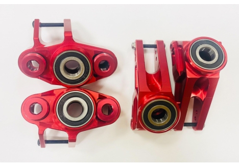 Vitavon Rear and Front Hub Upgrade Red for ARRMA 8S VITARA330558
